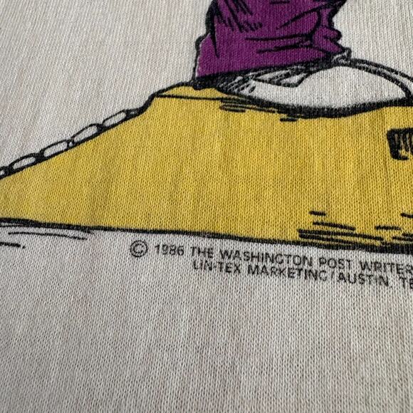 Vintage Computer Tech T-Shirt Men's Size L 1986 I Think Therefore I Am AI RARE - Picture 3 of 9